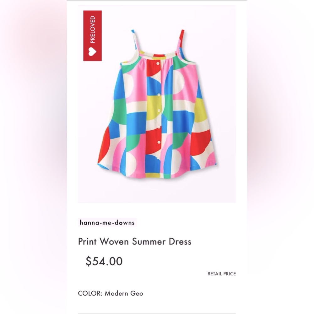 Hanna Andersson Print Woven Summer Dress